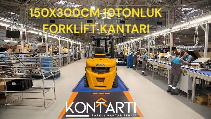 FOKLİFT KANTARI 2*3 MT 10 TONLUK ÇİFT RAMPALI